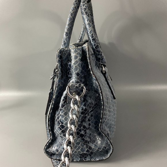Michael Kors Hamilton Embossed Python-Print Medium Bag - Picture 2 of 12
